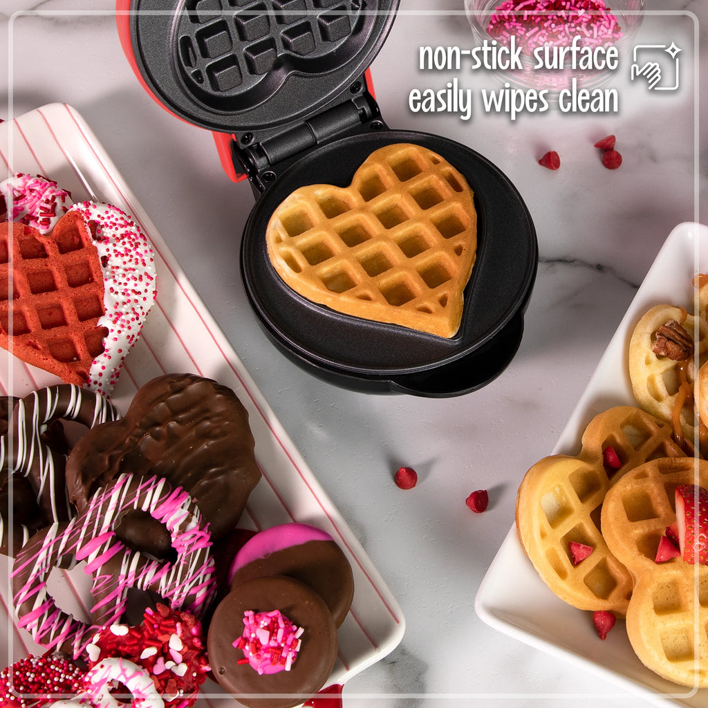 Personal Electric Heart Waffle Maker O86350