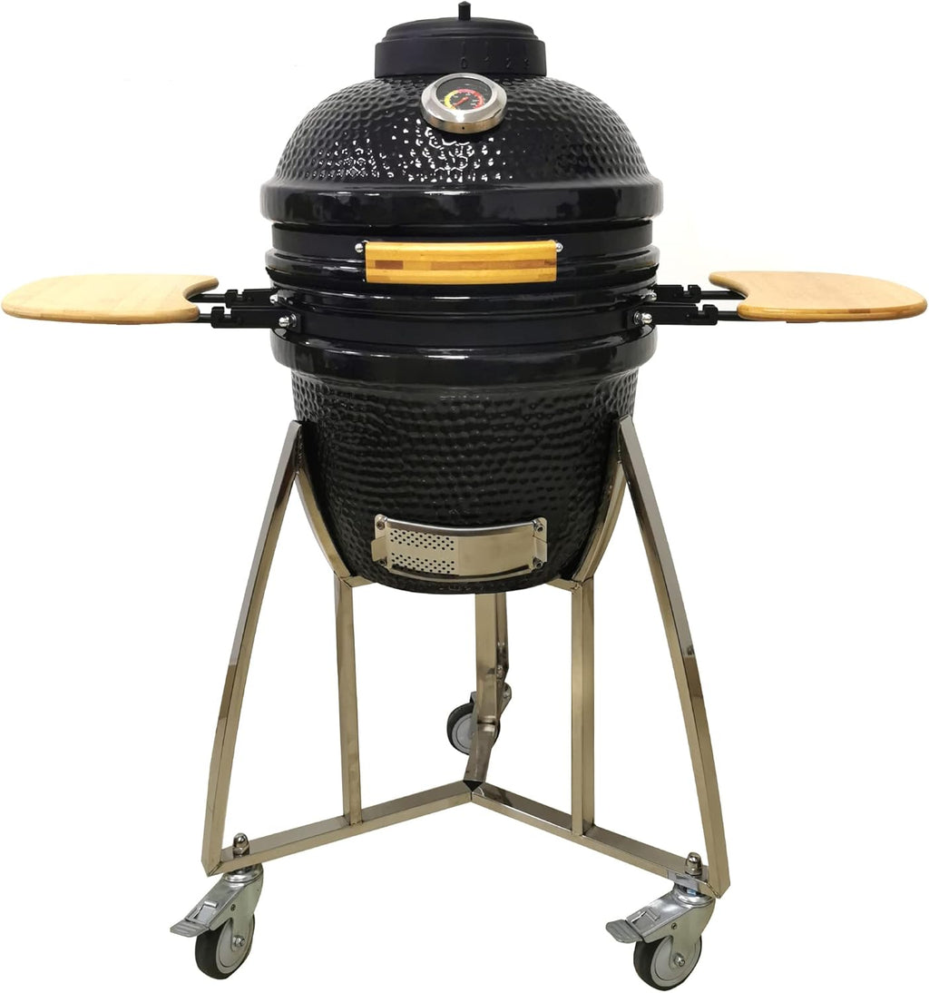 15 Kamado Grill with Stainless Steel Cart U8678