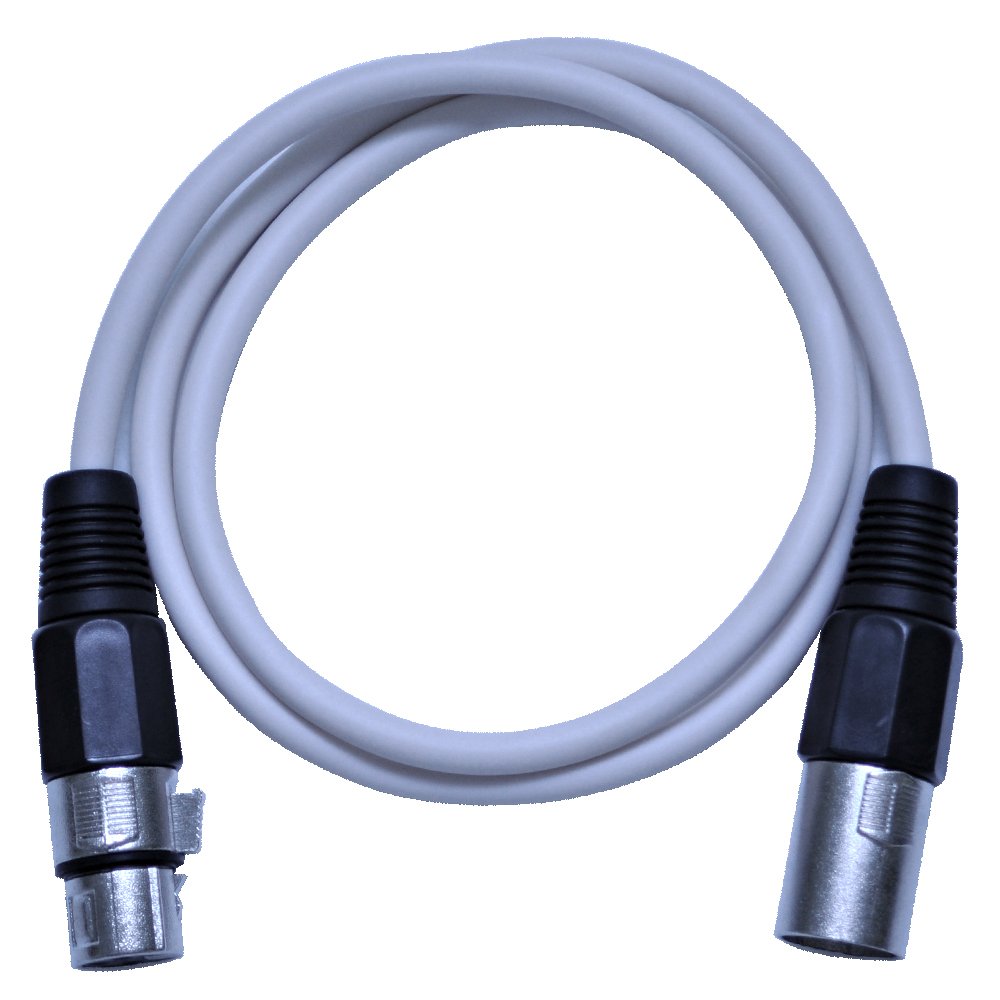White 100 Foot XLR Microphone Cable N329603