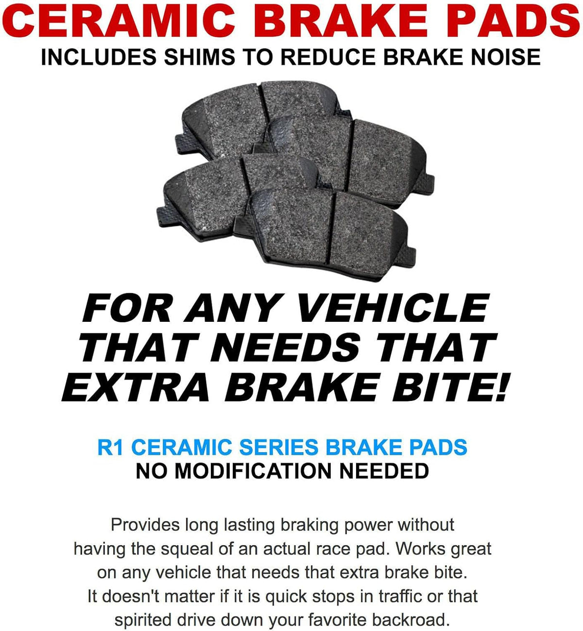 Front Rear Ceramic Brake Pads and Rotors Kit W281