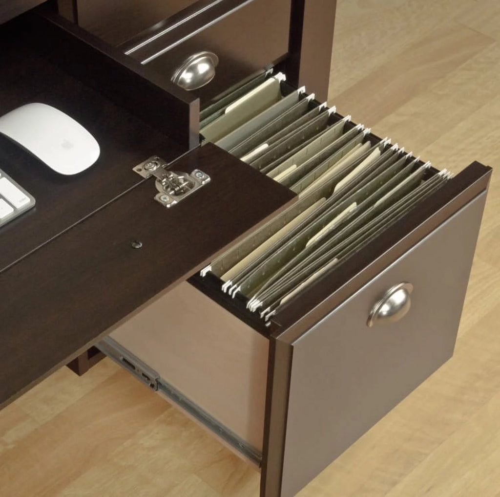 Executive Desk, Jamocha Wood Finish B26767