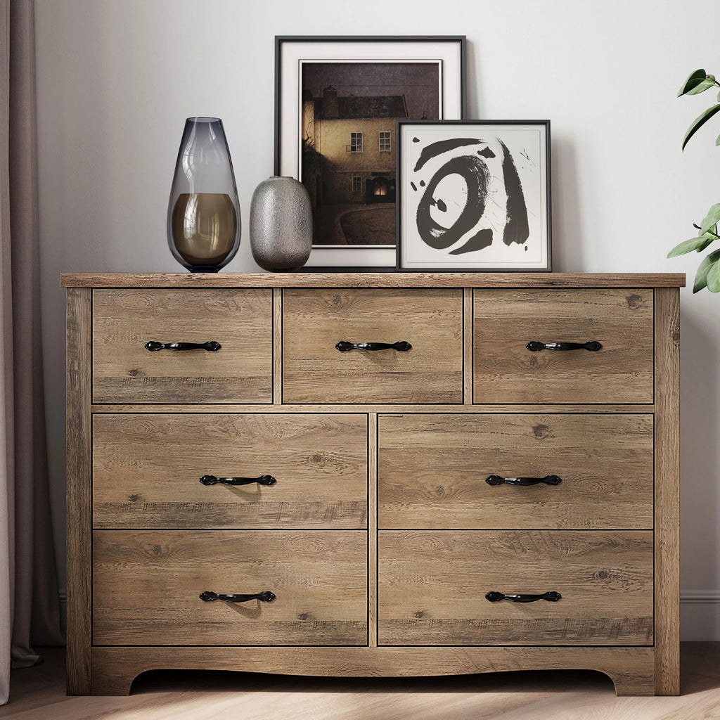 Black 6 Drawer Dresser J548105