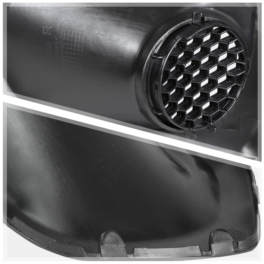 Black OE Replacement Front Bumper Fog Light Bezel Cover O609180