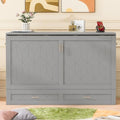 Queen Size Murphy Wall Bed with USB Charging Station and Storage Drawer Q263973