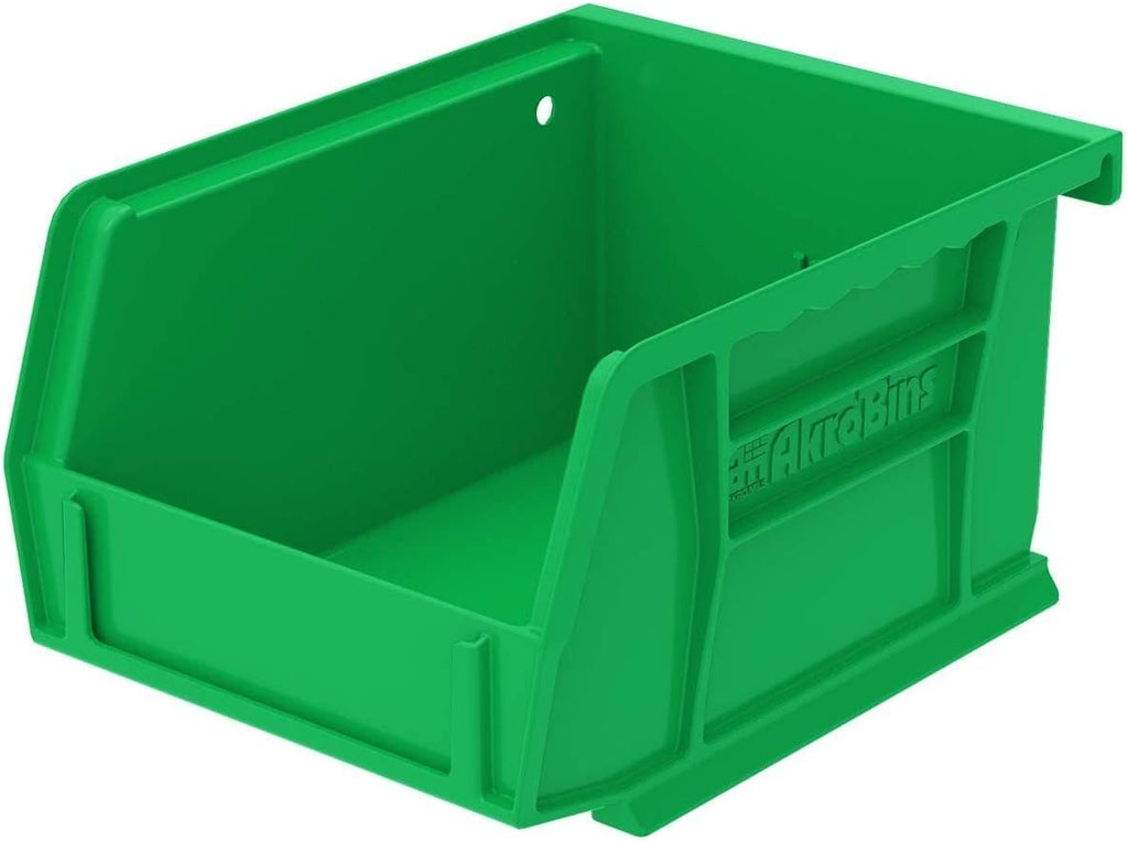 Plastic Storage Bin Hanging Stacking Containers, Black, 24-Pack Pack of 2 M5838