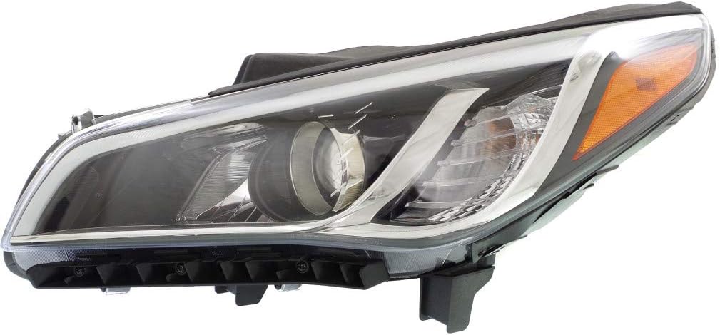Passenger Side Halogen Headlight for Hyundai Sonata 2015 2016 2017 V51390