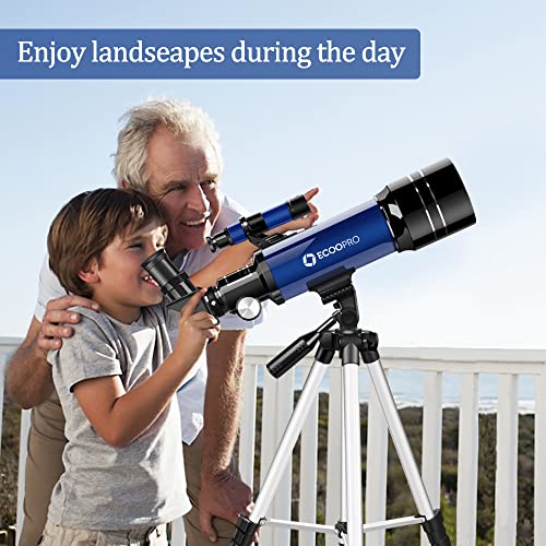 70mm Refractor Telescope with Adjustable Tripod B294422