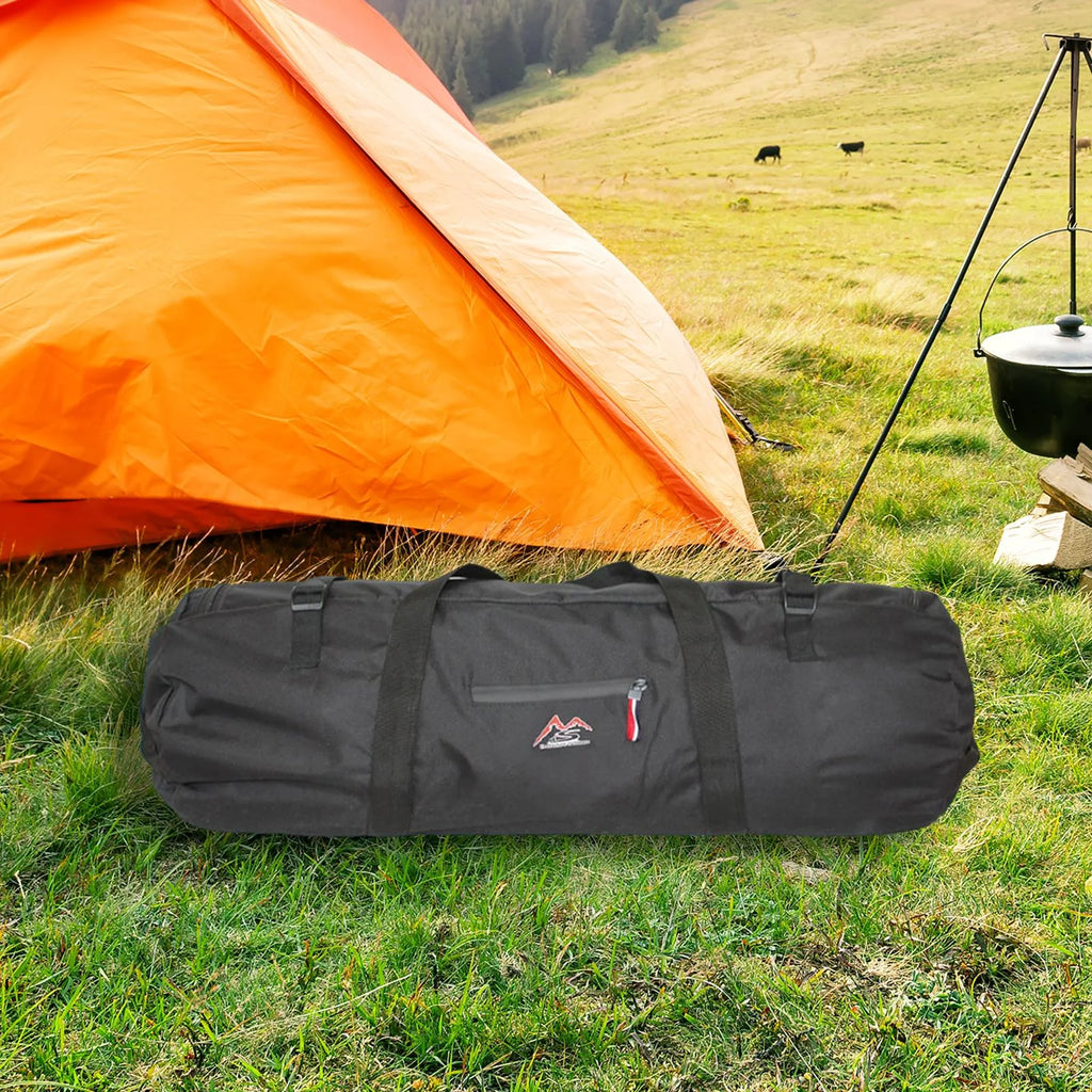 Waterproof Camping Tent Storage Bag Duffel Black A318457