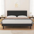 Queen Size Wingback Fabric Upholstered Platform Bed Frame D29751