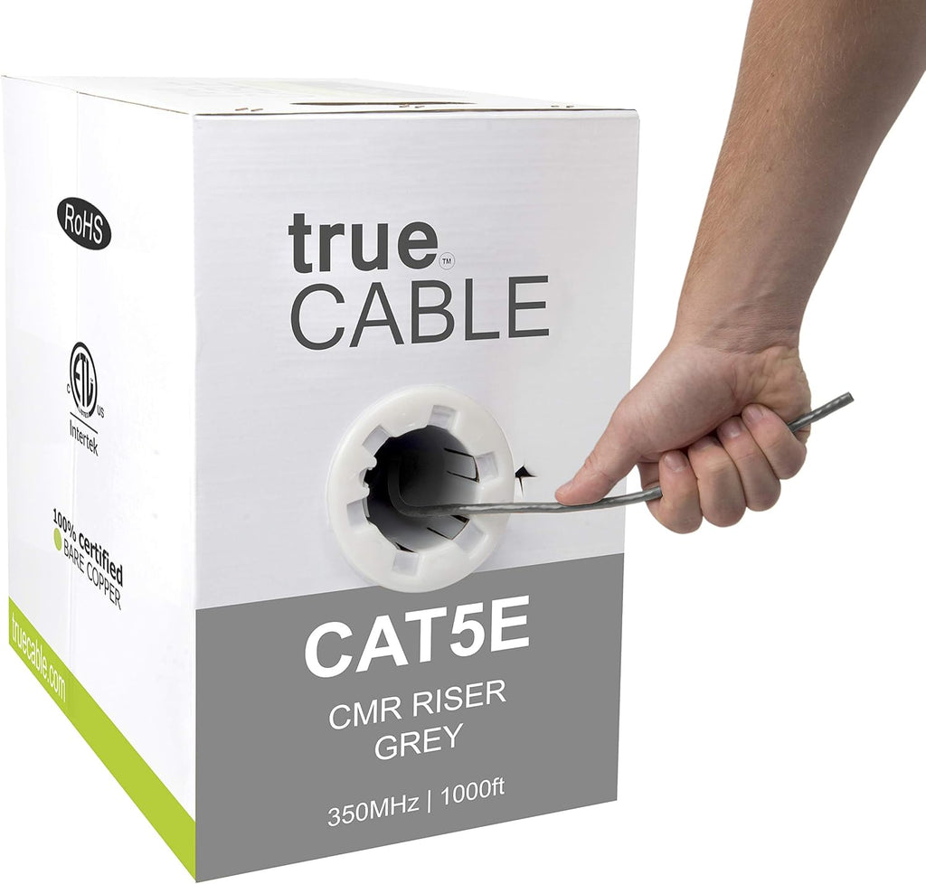 1000ft Purple 24AWG UTP Cat5e Riser Ethernet Cable W413132