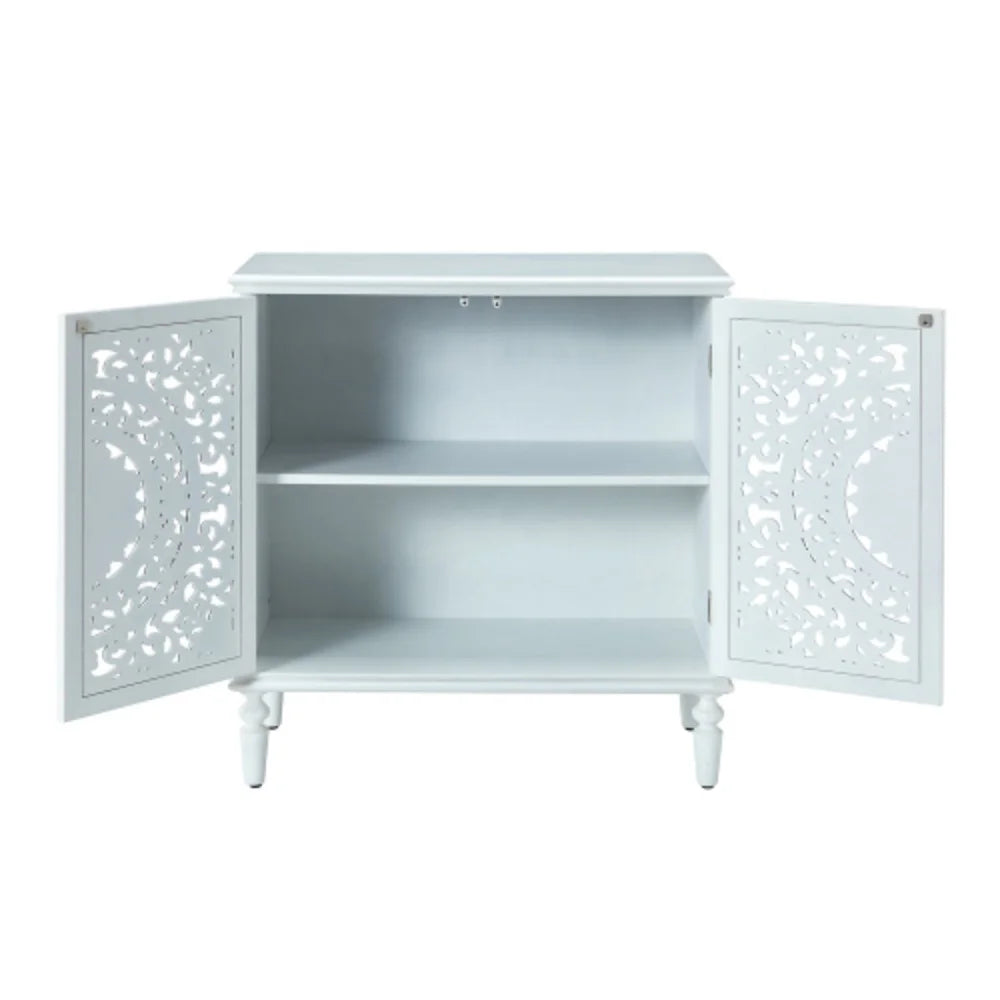 White 2-Door Accent Cabinet A669
