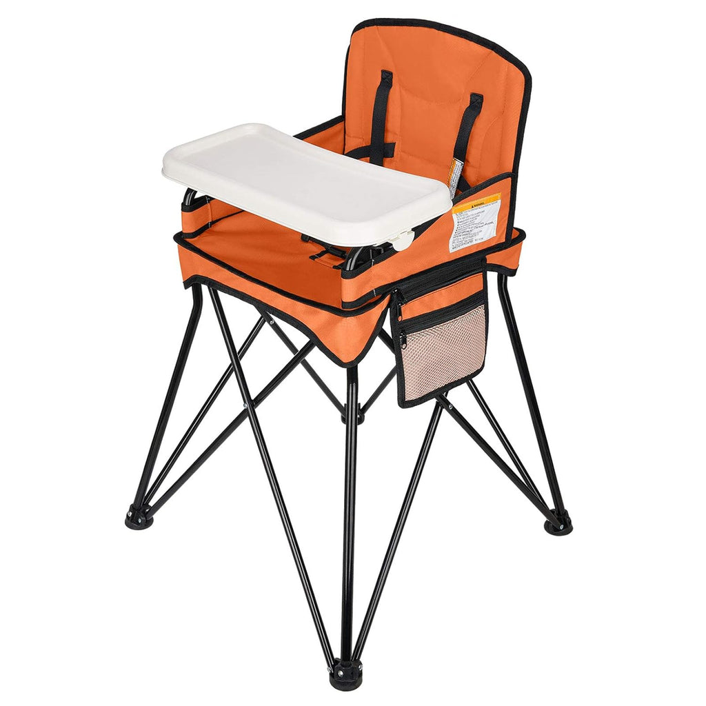 Foldable Portable High Chair with Removable Tray and Carry Bag W17846