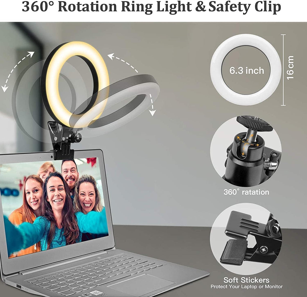 Video Conference Lighting Kit Clip Light Q711