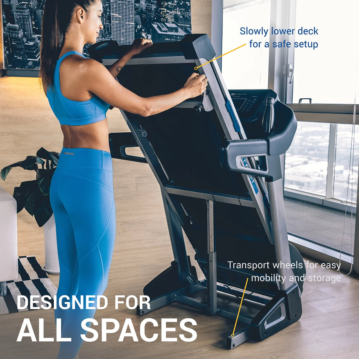 Folding Treadmill with Bluetooth, 3.25 HP Motor, 15 Incline Levels Q32860