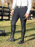 Black Woven Knee Patch Breech E8991