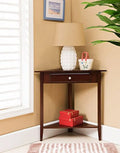 Wood Corner Sofa Accent Table with Drawer P887357
