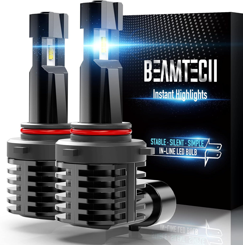 9012 LED Bulb Fanless HIR2 Halogen Replacement 6500K Xenon White Pack of 2 Y2788