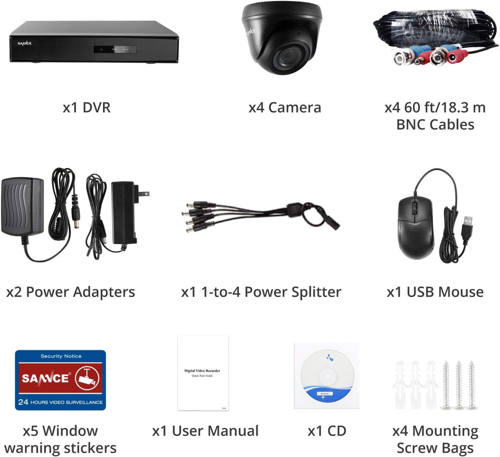 1080P 8CH Wired Security Camera System with 8 Cameras F69177