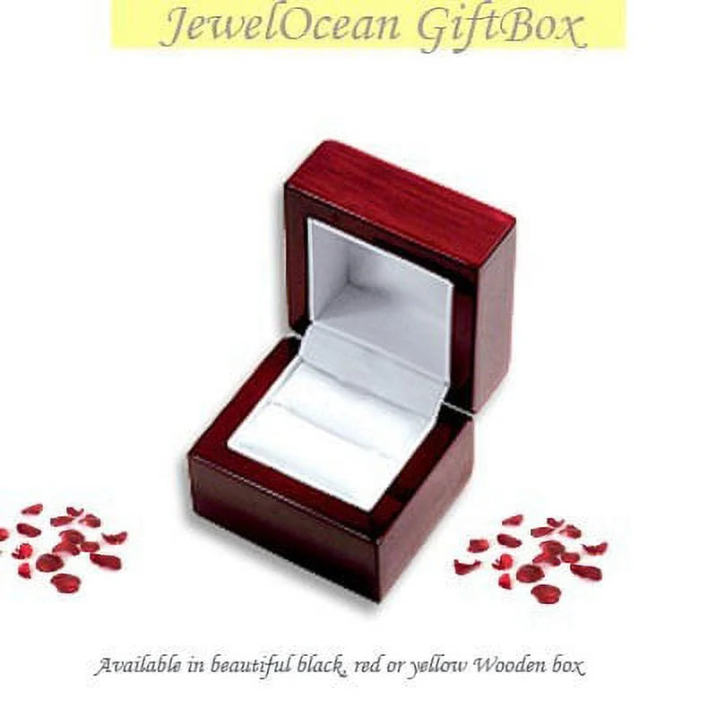 1.00 Carat Princess Cut Diamond Wedding Ring on 10k White Gold R964366