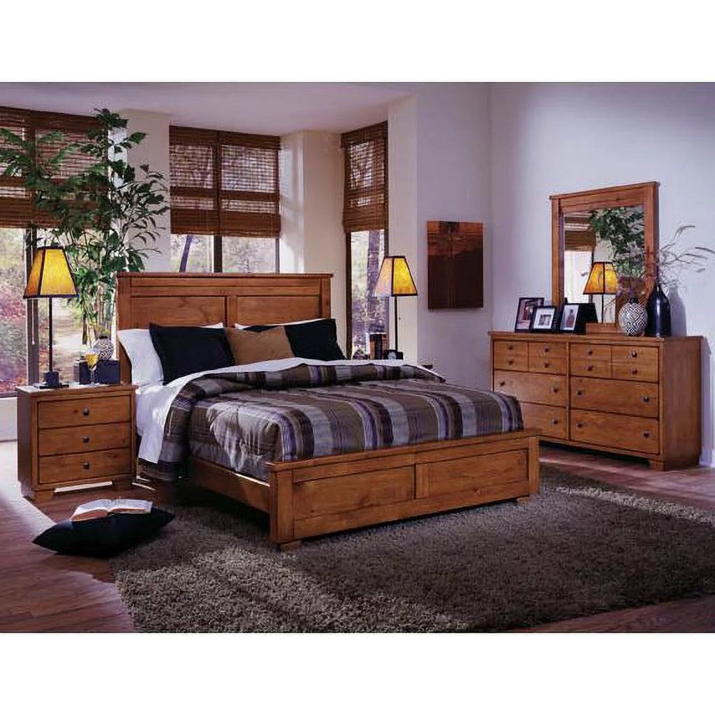 Cinnamon Pine 6 Drawer Wood Dresser U7318