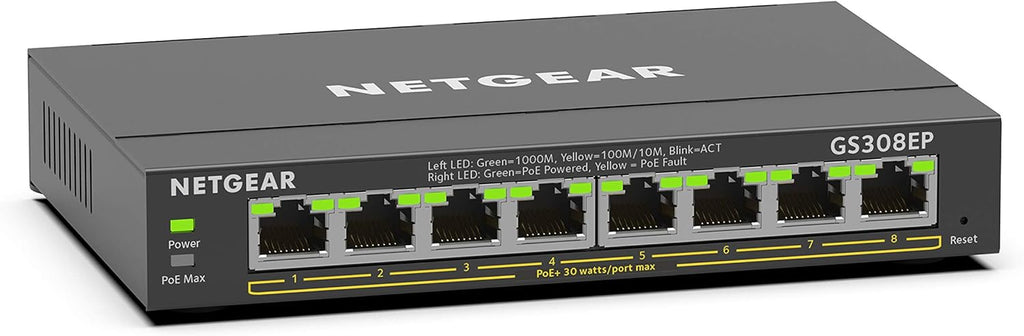 5-Port Gigabit Ethernet Unmanaged PoE Switch with 4 x PoE+ @ 83W M980679