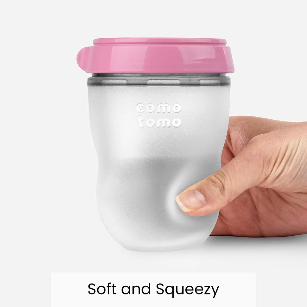 Pink 8 Ounce Baby Bottle 2pk O194