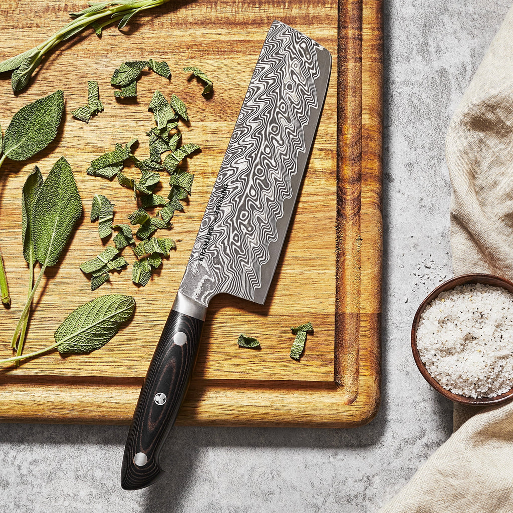 6.5-inch Damascus Nakiri Knife F4302