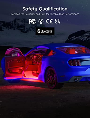 Smart RGB Car LED Lights with App Control Y87380