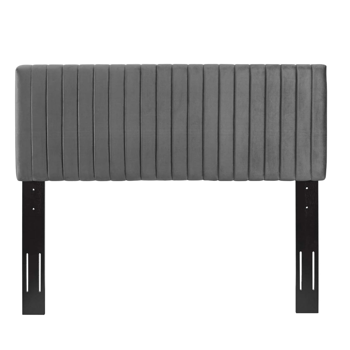 King California King Gray Velvet Headboard M5048
