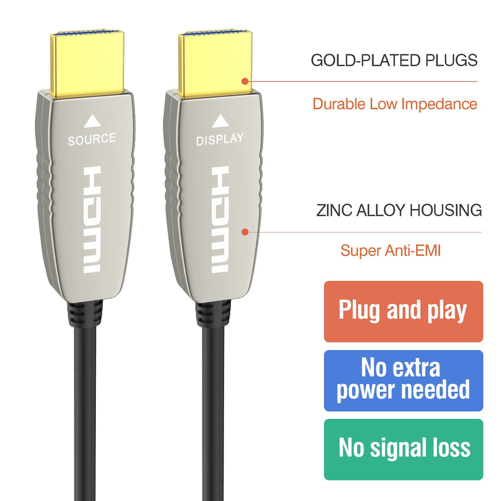 50 feet HDMI 2.0b Optic Cable Z402