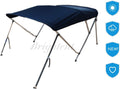 Bimini Tops 6 Different Size 3-4 Bow Boat Canopy Cover with Support Poles and Towel Clips Y100377