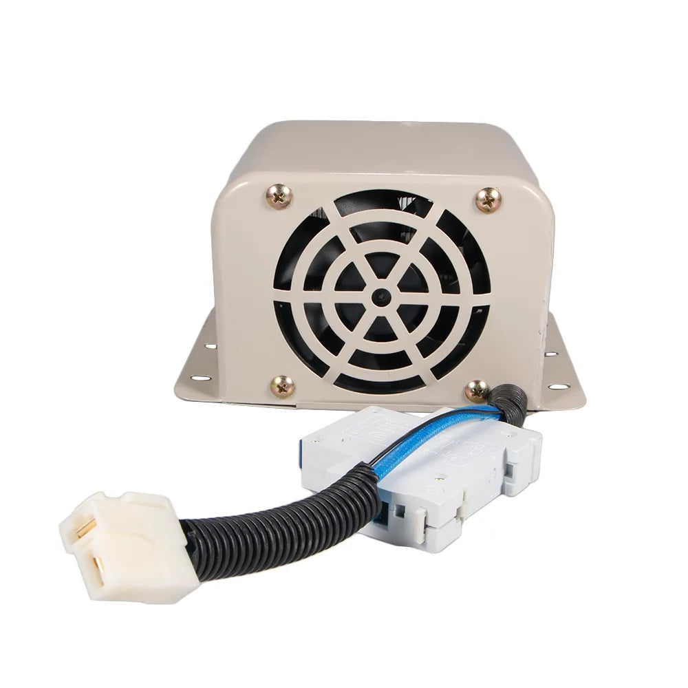600W 12V Portable Car Heater Fan Defroster White P5143