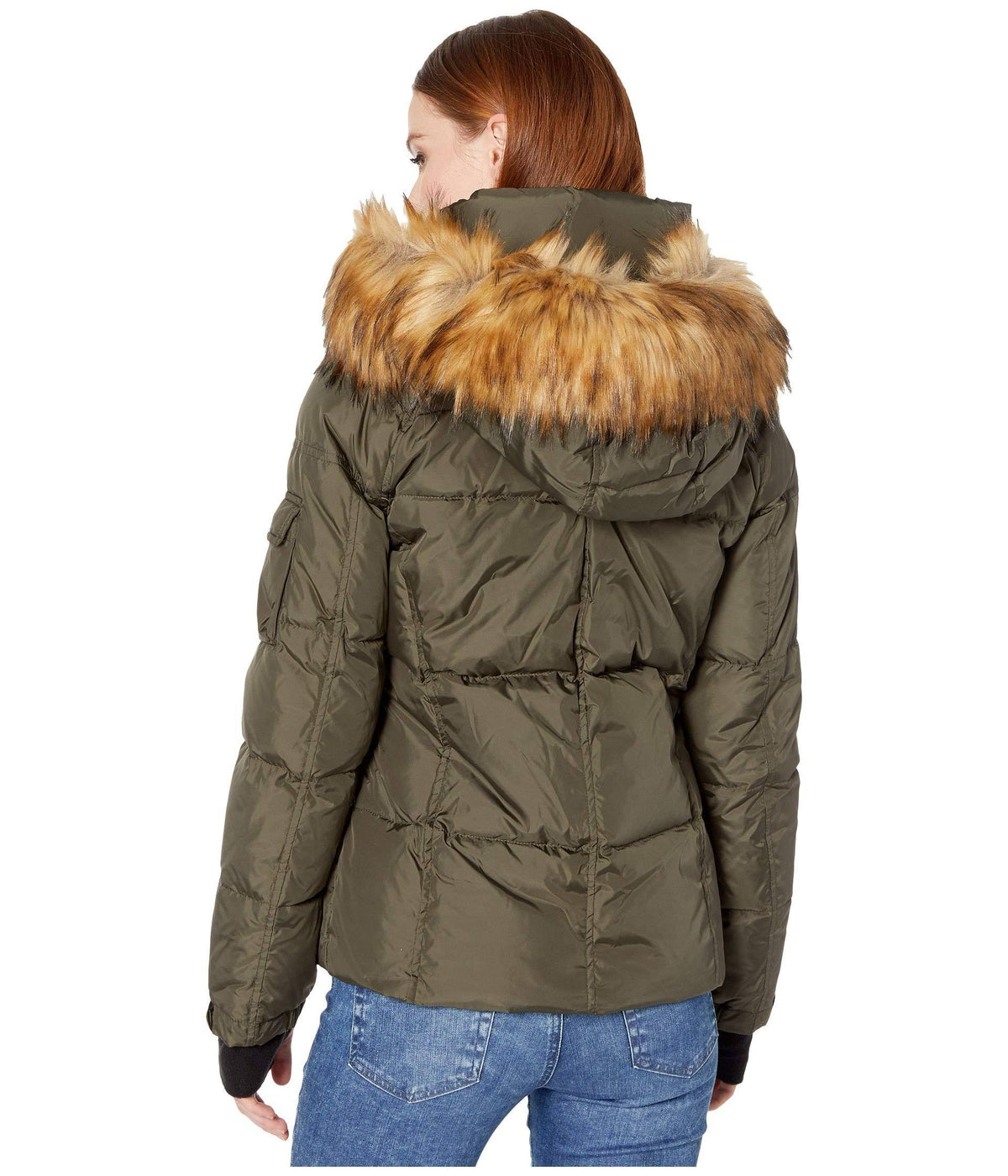 Matte Faux Fur White/Natural Large E546