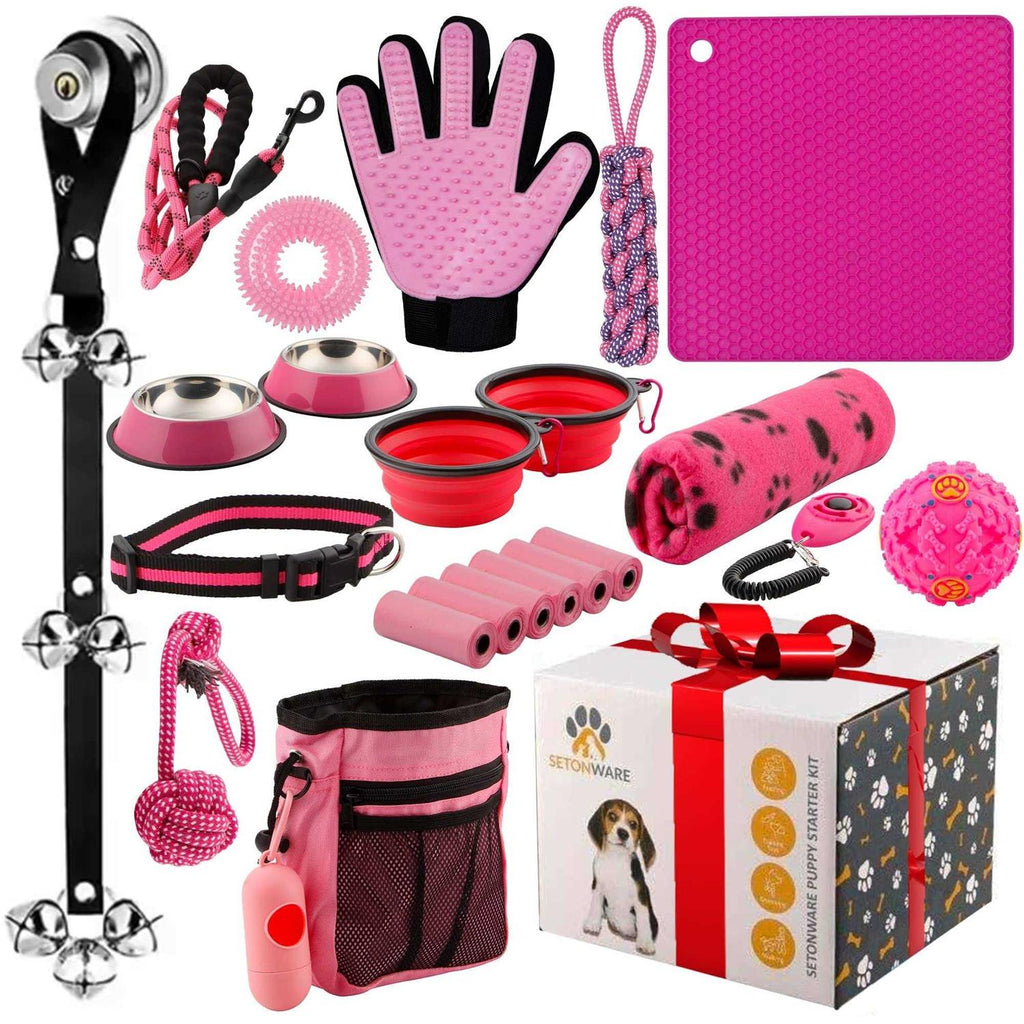 Puppy Starter Kit Dog Toys Dog Bed Blankets Grooming Tool Y622