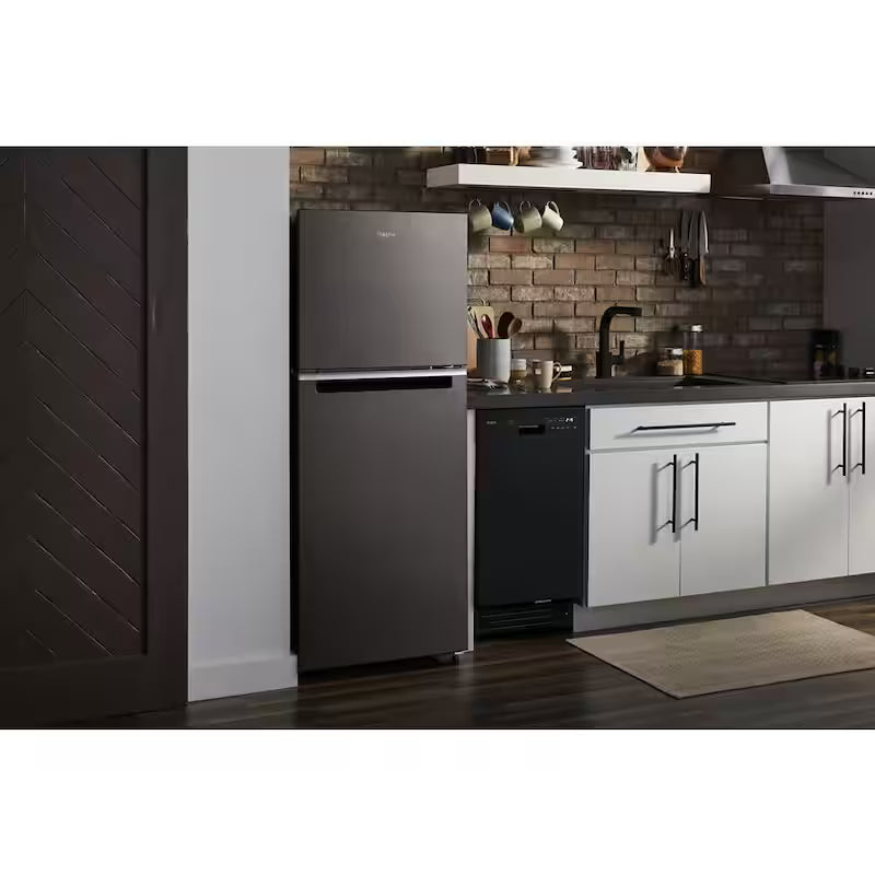 11.6 cu. ft. Top Freezer Refrigerator Black Stainless Counter Depth B434029