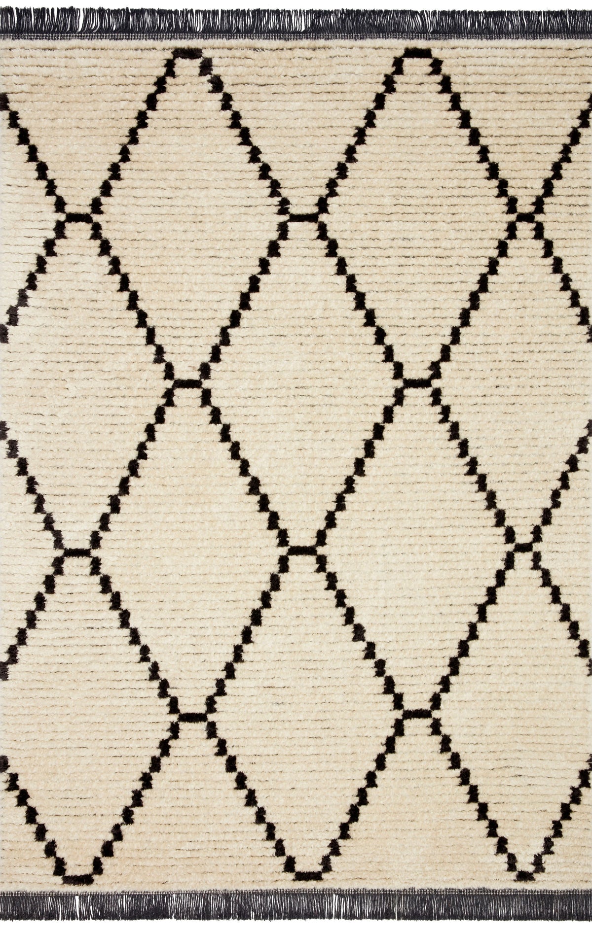 Cream Charcoal Rug 2'7 x 4' N71396