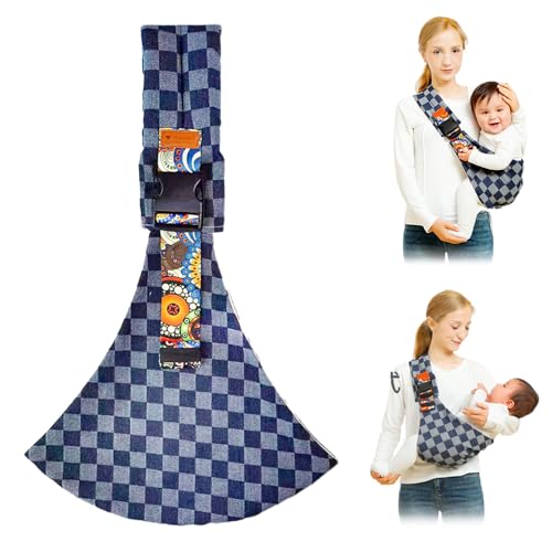 Navy Ergonomic Baby Sling Carrier with Adjustable Strap W9284
