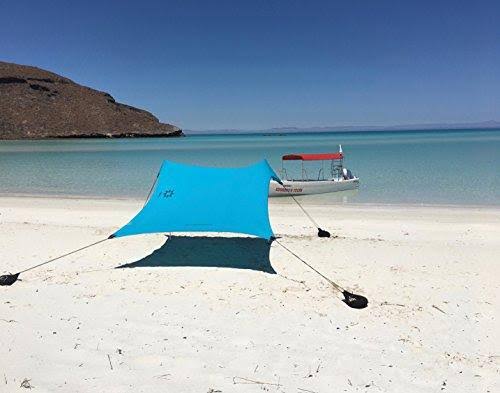 Beach Tent with Sand Anchor, Portable Canopy Sun Shelter, 7 x 7ft M96178