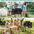 Black Stainless Steel Charcoal Grill Q50878