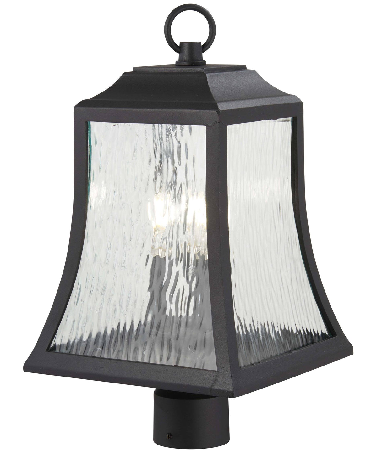 3 Light Post Mount Black N804