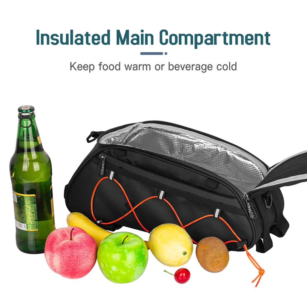 Waterproof Rear Seat Bike Trunk Bag with 2 Side Hanging Bags R1791