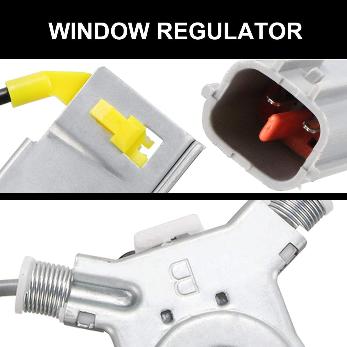 Front Passenger Side Power Window Regulator with Motor Assembly Pack of 2 E828848