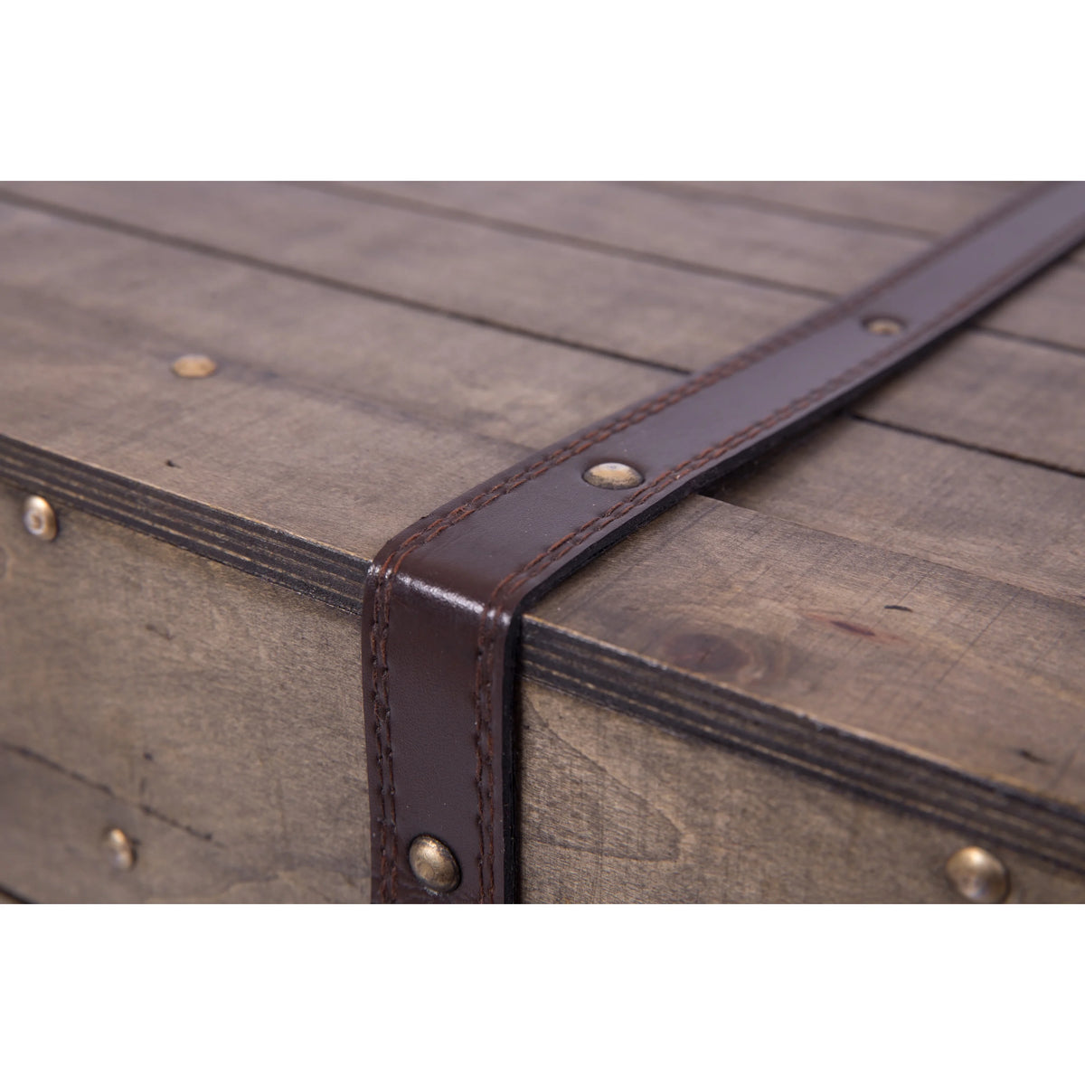 Large Natural Wood Storage Trunk and Coffee Table F70582