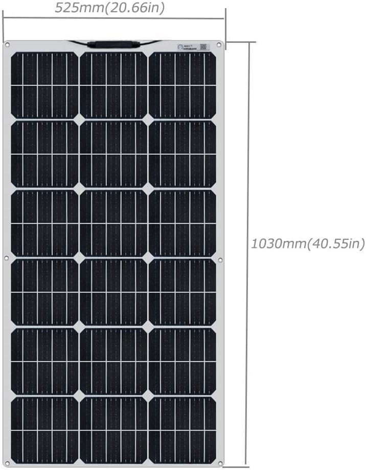 100W 12V Monocrystalline Flexible Solar Panel Kit A82971
