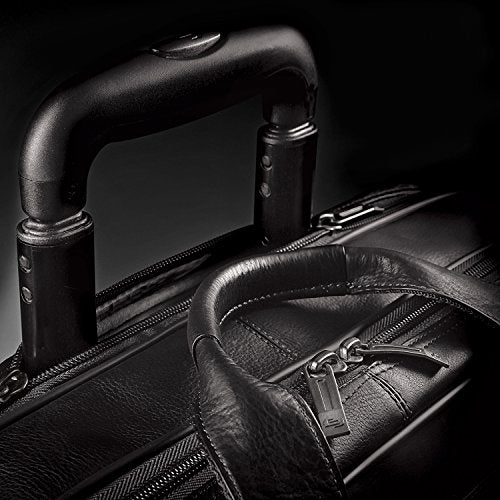 Tan Leather Rolling Laptop Bag X547882