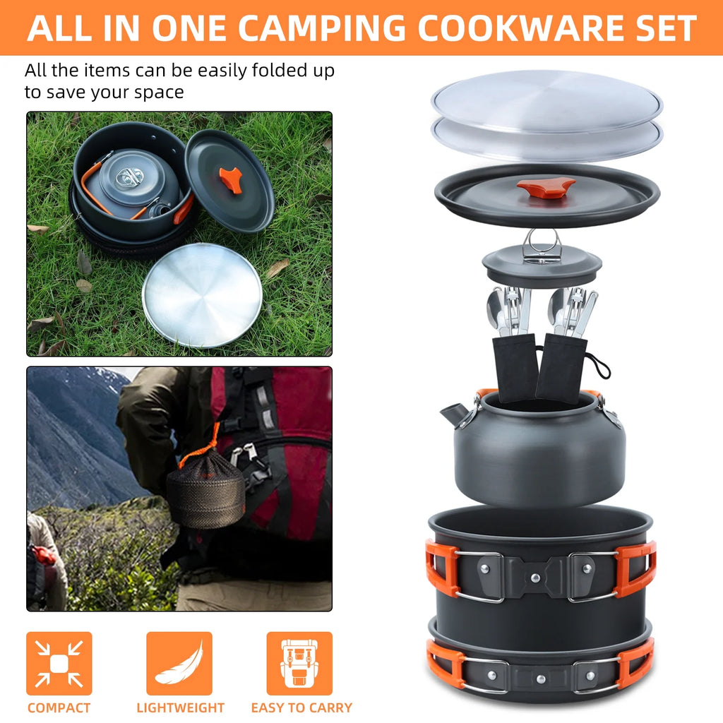 16pcs Camping Cookware Set B367129