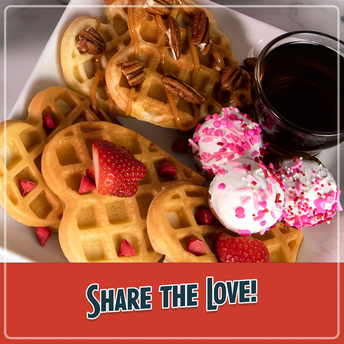 Personal Electric Heart Waffle Maker O86350