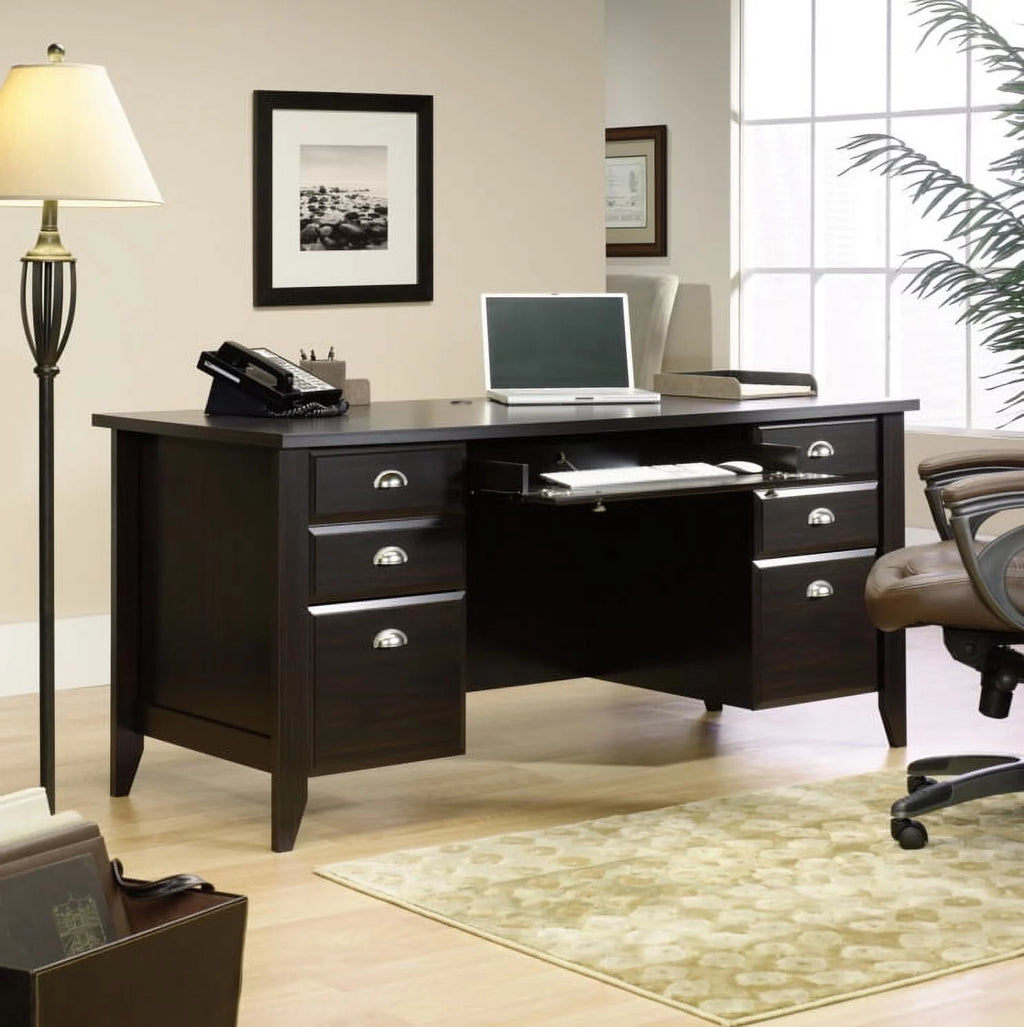 Executive Desk, Jamocha Wood Finish B26767