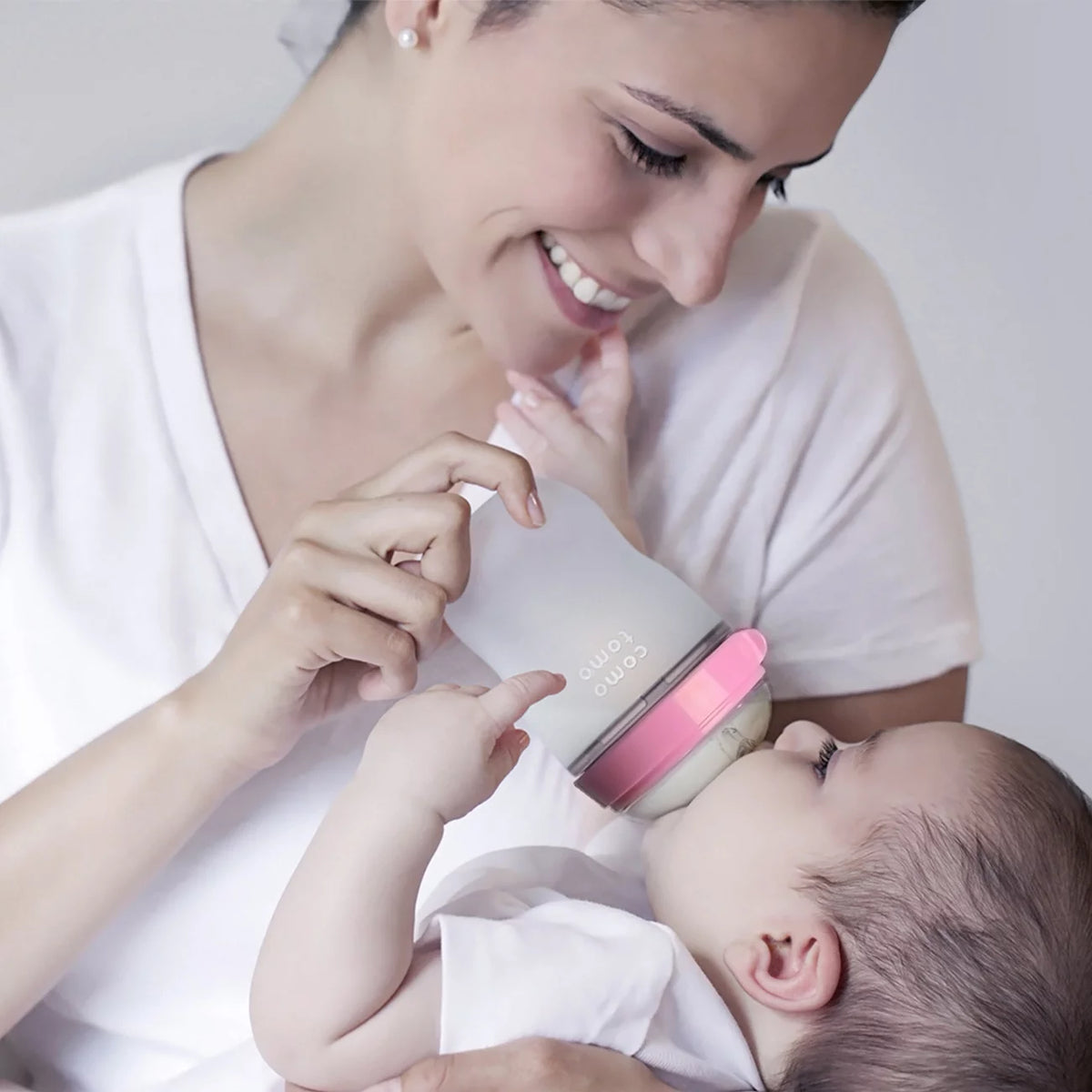 Pink 8 Ounce Baby Bottle 2pk O194