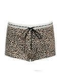 Cheetah Ribbon Lace Tight Shorts B287724